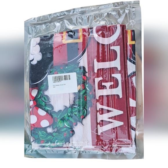 Mickey / Minnie Mouse 'Welcome'  Christmas Holiday Magnetic Mailbox Cover  NEW - Picture 7 of 8